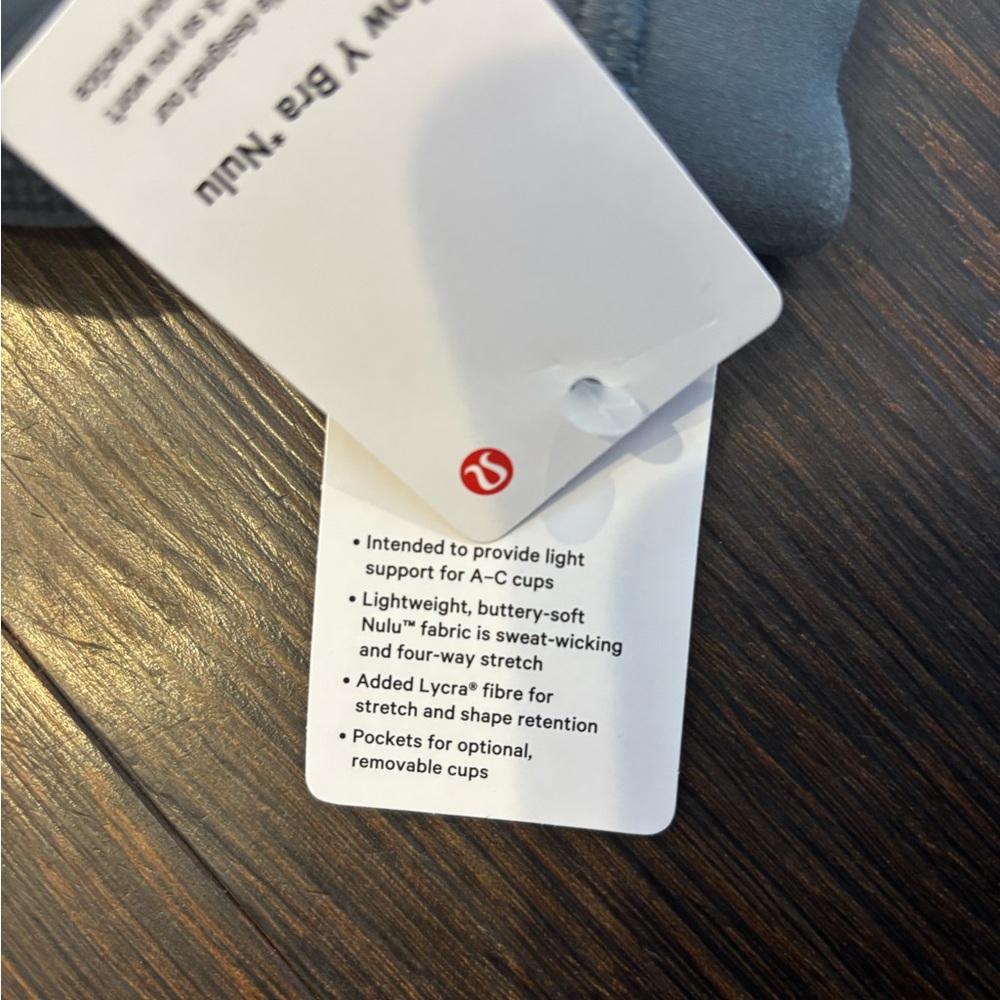 *NWT* Lululemon Charcoal Sports Bra - Picture 4 of 5